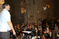 Sessi&oacute; d'enregistrament a Sant Miquel de Cuix&agrave;